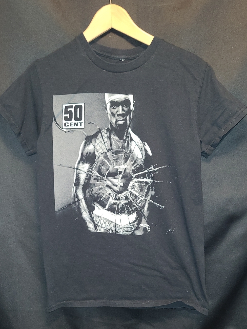 50 Cent Get Rich or Die Trying Album Cover 20 Years Later Tour T Shirt Small